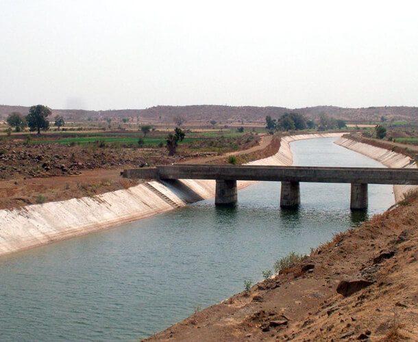 irrigation canal work